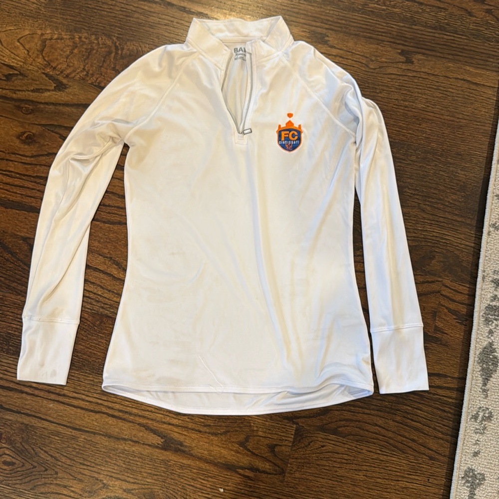 White Fc Cincinnati long sleeve wicking shirt